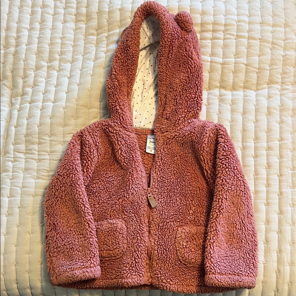 Carter's Pink and Purple Sherpa Jacket